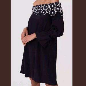 Elegant Off-Shoulder Black Dress